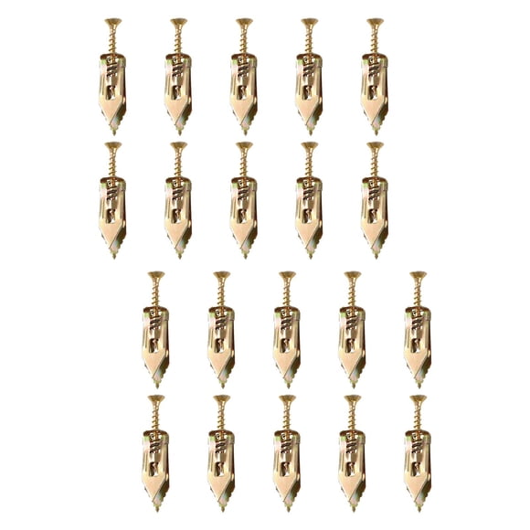de tornillos y anclajes para pared de yeso, 20 piezas, anclajes de pared y tornillos para juego de tornillos de expansión para paneles de yeso, 12 cm x 4 cm