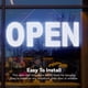 thumbnail image 5 of Cartel LED abierto Thirdpolite de 30 x 10 cm, regulable para negocios, 5 of 8