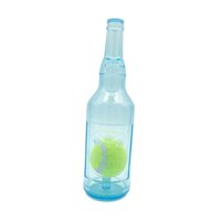 Magideal - Botella De Agua Juguete Para Perros Para Masticadores Agresivos Pelota De Tenis Incluida Lindo Juguete Chirriante Para Perros Juguete Chirriante Para Azul