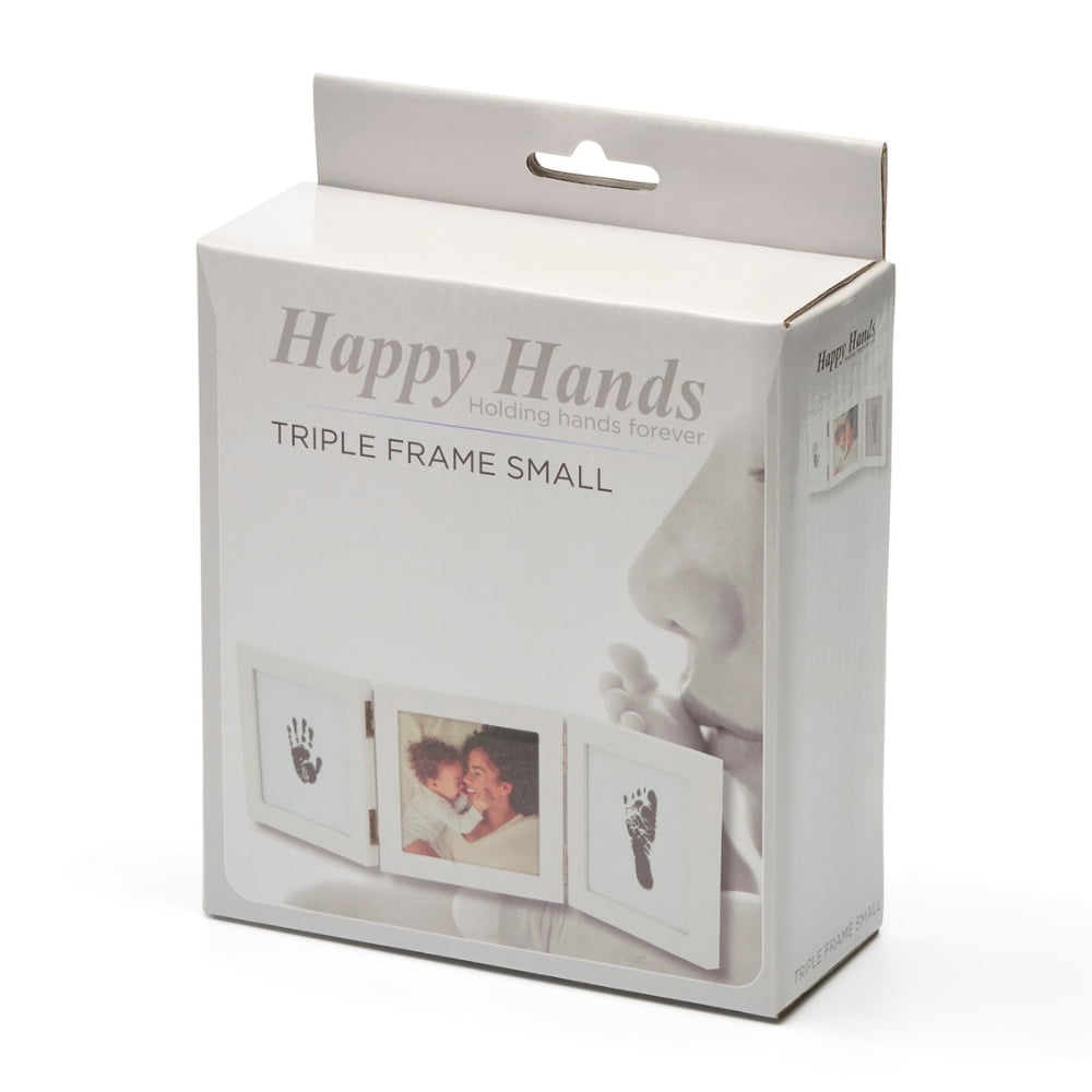 Marco Triple Huellas Bebé Happy Hands