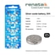 thumbnail image 2 of Pila Renata 399 SR927W de óxido de plata 1,55 V, paquete de 10, 2 of 6