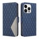 thumbnail image 1 of Funda Cartera para iPhone 14 Pro con Tarjetero Soporte y Correa Azul, 1 of 6