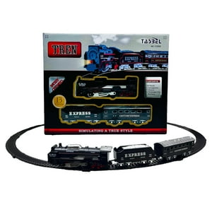 N-Ofertas - Tren Eléctrico Navideño Luces Decorativo 13 Pcs Negro