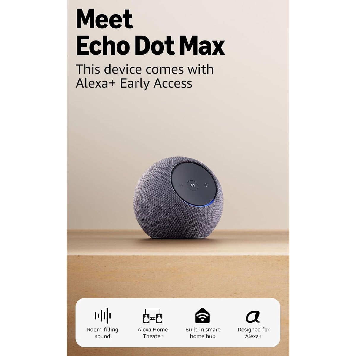 Parlante Inteligente Echo Dot Max Alexa Sonido Potente