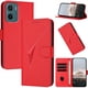 thumbnail image 1 of Funda Cartera Fibra de Carbono para Motorola MOTO G05 con Soporte y Cierre Magnético Rojo, 1 of 6