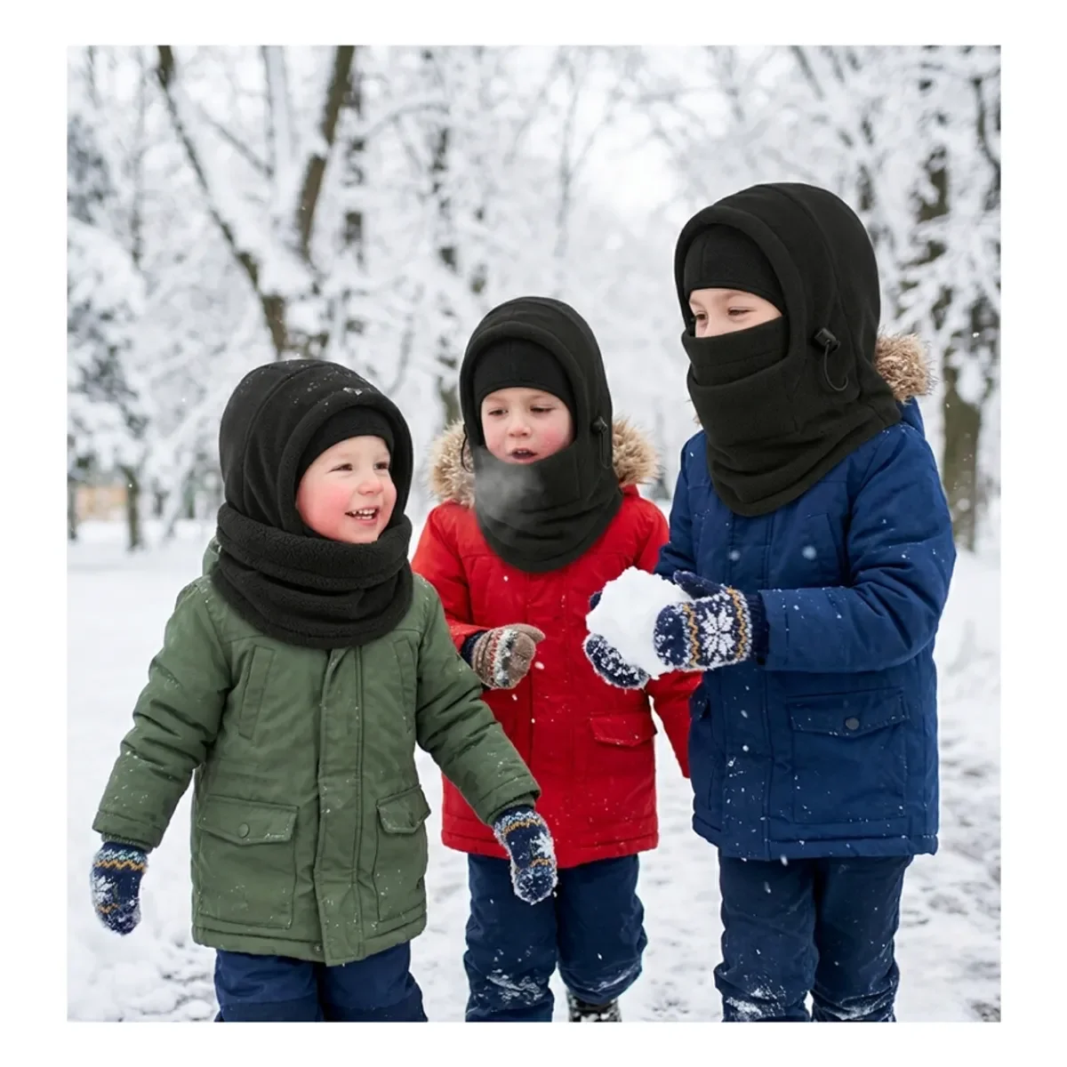 Genérico - Gorro Pasamontañas De Polar Para Niños Abrigo Invierno Frio