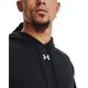 thumbnail image 3 of Sudadera con capucha Under Armour Rival Fleece para hombre, color negro/blanco, talla L, 3 of 5