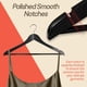 thumbnail image 5 of Perchas de madera Campior, paquete de 30, resistentes, negras, 5 of 7