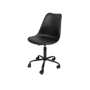 Genérico - Silla De Oficina Big Room Eames Con Ruedas Minimalista Color Negro