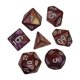 thumbnail image 2 of 7x Dados Poliédricos Smooth D4-D20 Para Ense?anza De Matemáticas Bar Mesa Juegos De Mesa Violet Aureate, 2 of 5