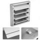 thumbnail image 3 of Cubierta de ventilación de aire externa de acero inoxidable Cubierta de ventilación de secadora de metal Tapa de ventilación con rejilla de escape exterior Campana de ventilación de pared exterior Cub, 3 of 5