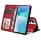 thumbnail image 2 of Funda Billetera para OnePlus Nord 2T con Porta Tarjetas y Soporte Ajustable Rojo, 2 of 5