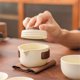 thumbnail image 3 of Conjunto De Té De Viaje Mini Kung Fu Tea Set Diseño Ligero Con Bolsa Portátil De Infusor De Té Para Picnic Al Aire Libre (blanco De Viaje), 3 of 3