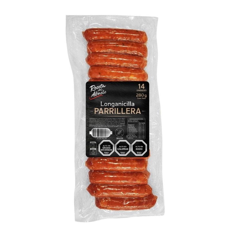 Longanicilla Parrillera 14 Un 280 g Receta del Abuelo