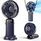 thumbnail image 1 of Ventilador portátil Koonie con base, 8 horas y 5 velocidades, recargable, 1 of 6