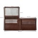 thumbnail image 4 of Cartera DiLoro Bifold RFID de cuero, 11 cm, color marrón hickory, 4 of 9