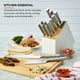 thumbnail image 3 of Juego de cuchillos KitchenAid Slim, bicolor, 14 piezas, blanco, 3 of 3