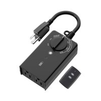 Temporizador De Luz Exterior Bn-Link, Resistente Al Agua, 15 A, Con Mando A Distancia