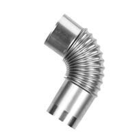 Ioensy - Tubo De Escape Portátil Para Estufa, Tubo De Escape Para Chimenea, Codo Para Estufa De Leña Para Acampar, 13Cm X 6,1 Cm