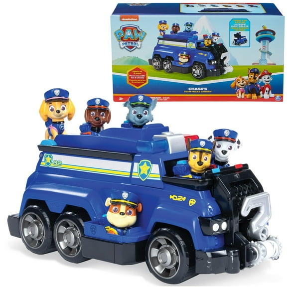 Toy Paw Patrol Team Cruiser con 6 Figuras de Acción