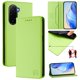 thumbnail image 1 of Funda Billetera con Soporte para Xiaomi Poco M7 4G Bloqueo RFID Plegable Verde claro, 1 of 6
