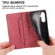 thumbnail image 4 of Funda tipo cartera con bloqueo RFID para Samsung Galaxy A36 Con tapa abatible, portatarjetas, cierre magnético, TPU y soporte Rojo, 4 of 6
