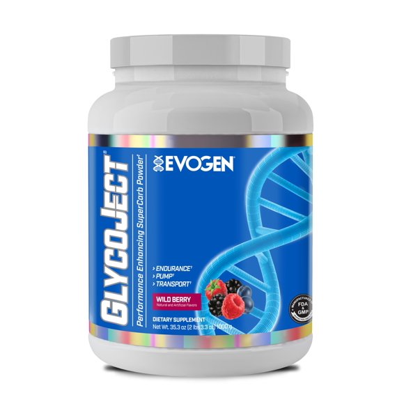 Carbohidratos en polvo Evogen GlycoJect Wild Berry 36 porciones