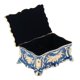 thumbnail image 2 of Rectángulo de la vendimia Baratijas Joyas Metal Regalo Organizador de almacenamiento Azul, 2 of 5