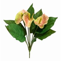 Genérico - Set 3 Flores Artificiales Ramo Exótico Calas Anturios Jhn