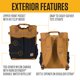 thumbnail image 2 of Mochila Carhartt 28L Nylon Convertible con Cierre Tipo Cinch – Versión Tote (Marrón), 2 of 8