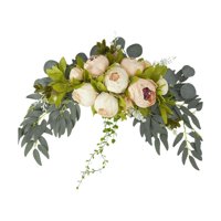 Bothyi - Arco De Boda Flores Telón De Fondo Arco Decorativo Para Fiesta De Boda Signo De Bienvenida Champán Rosa