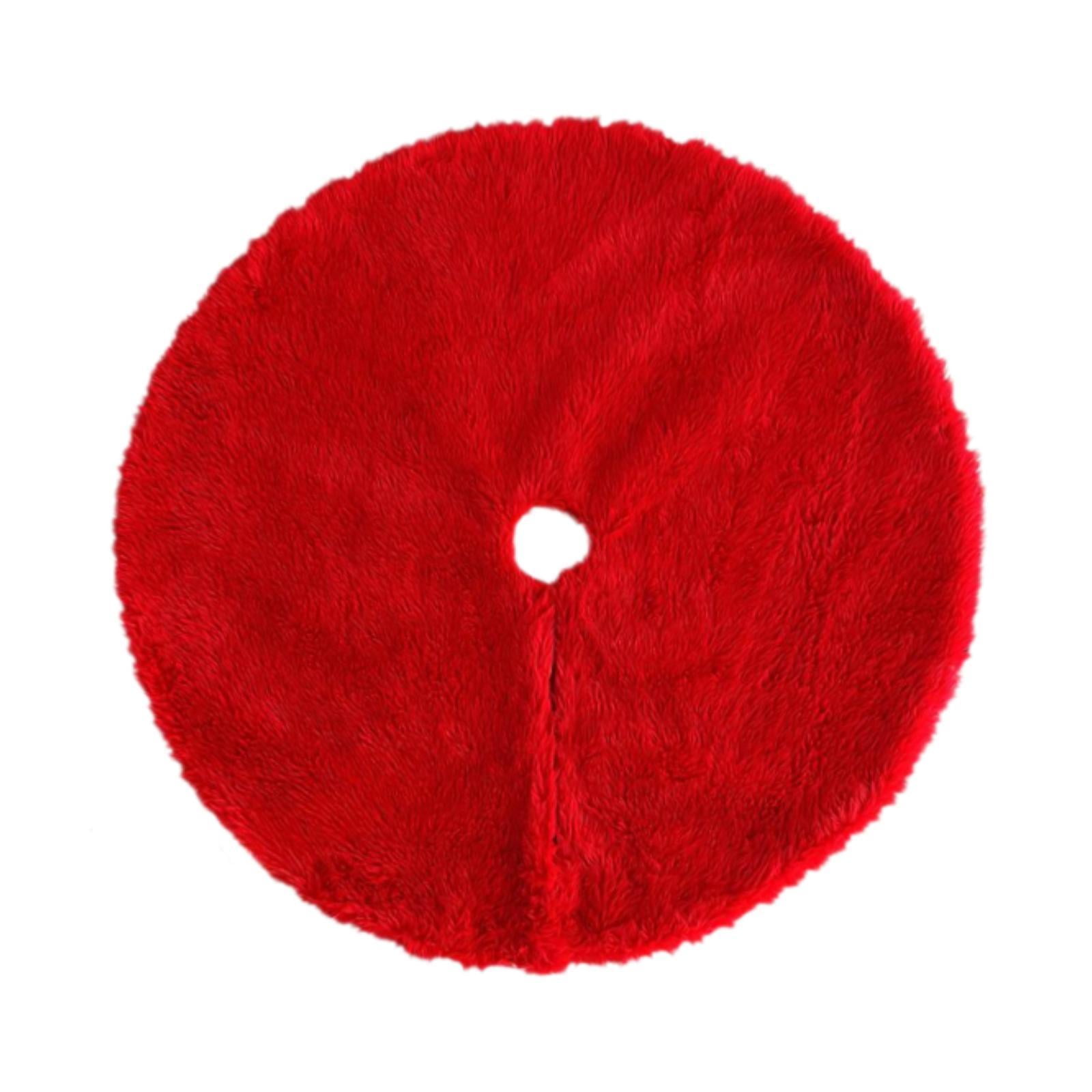 Bothyi - Falda Para Árbol De Navidad, Decoración Para Exteriores, Interiores Y Hogar, Accesorios Para Fiestas, Decoraciones Para Fiestas, Diámetro 90 Cm, Color Rojo
