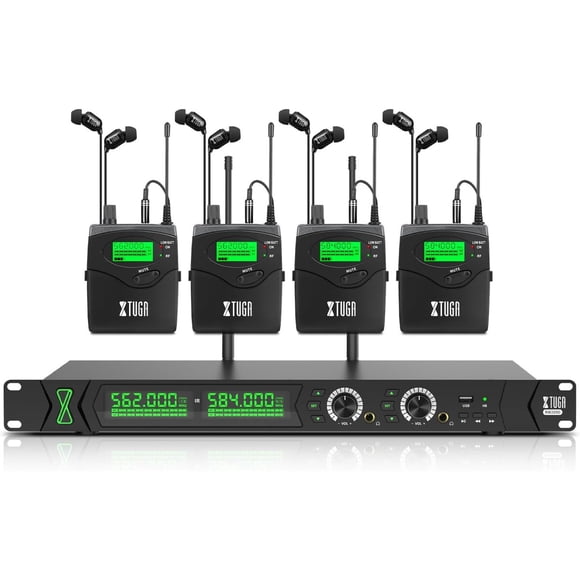 Sistema In Ear XTUGA RW2090 Mono UHF 4 Bodypacks Bluetooth