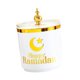 thumbnail image 3 of Decoración Del Frasco De Dulces De Ramadán Organizador De Encimera Resuable Candy Serving Jar Tower White, 3 of 5