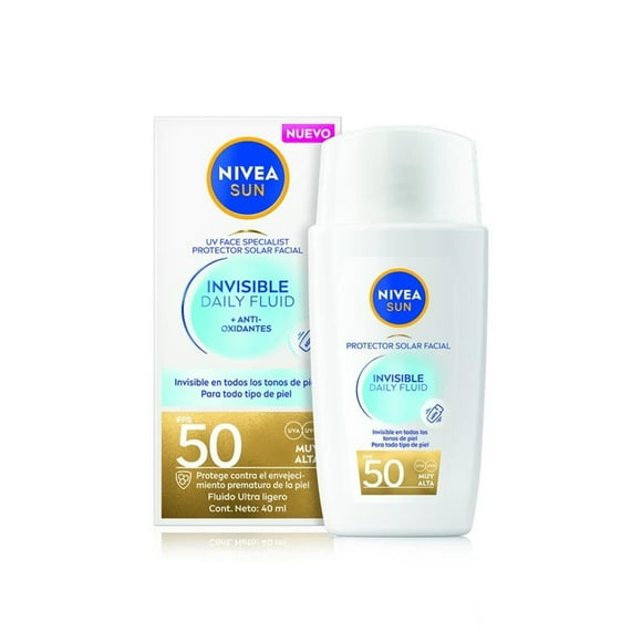 Protector Solar Sun Invisible Todo Tipo De Piel Fps 50, 40 ml