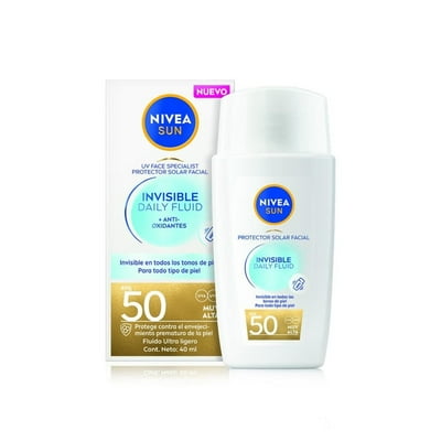 Protector Solar Sun Invisible Todo Tipo De Piel Fps 50 40 Ml Nivea