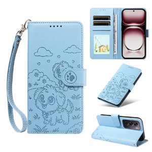 Funda Billetera Foxdock Compatible Con Oppo Reno 12 5G, Diseño Perrito Tierno, Ranuras Para Tarjetas Y Soporte Plegable