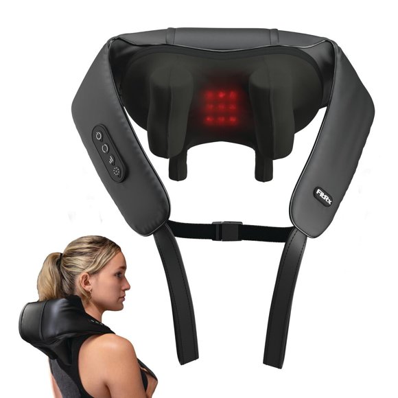 Masajeador FitRx Shiatsu Pro inalámbrico con calor para espalda y cuello