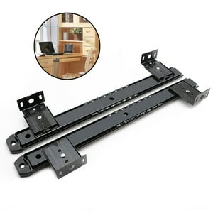 Genérica - Correderas Rieles Metalicas Para Bandejas Porta Teclado, Rieles Deslizantes Silenciosos Para Teclado En Escritorios De Computadora