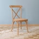thumbnail image 1 of Silla Comedor Madera Natural Rattan Apilables Crossback Venhoouse, 1 of 8