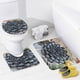 thumbnail image 4 of Plantas suculentas-theme 4-Piece Shower Curtain Set with Rugs, Waterproof Bathroom Decor Set Includes Bath Mat, U-Shaped Rug, Toilet Lid Cover and Curtain with Hooks, 4 of 6
