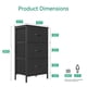 thumbnail image 3 of Tocador Dresser AODK para dormitorio, mesita de noche, tamaño pequeño, color negro, 3 of 9