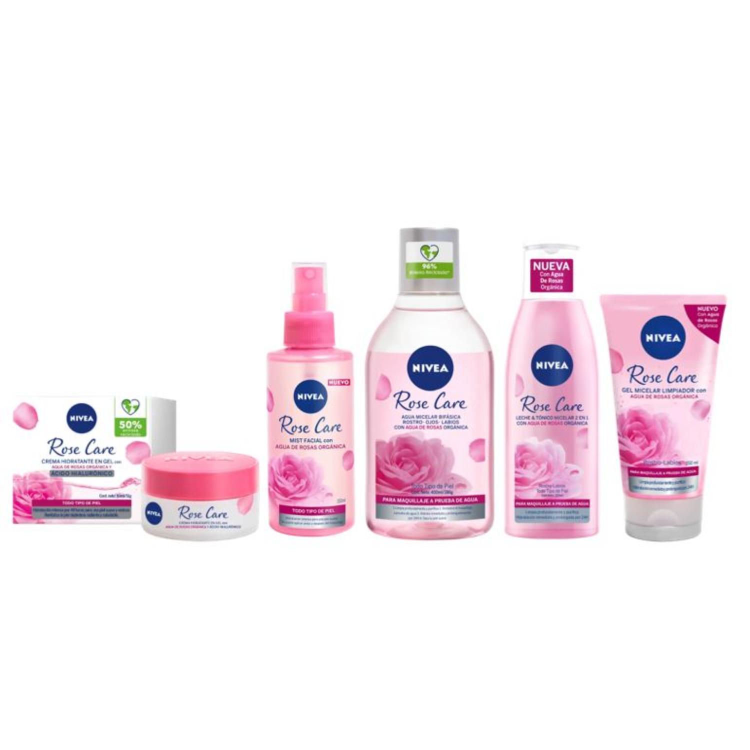 Rutina Completa De Cuidado Facial Rose Care Nivea