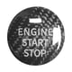 thumbnail image 4 of Decoración del botón de arranque del motor, decoración del coche, accesorios para el automóvil, pegatina de arranque, cubierta del botón de encendido Negro, 4 of 5