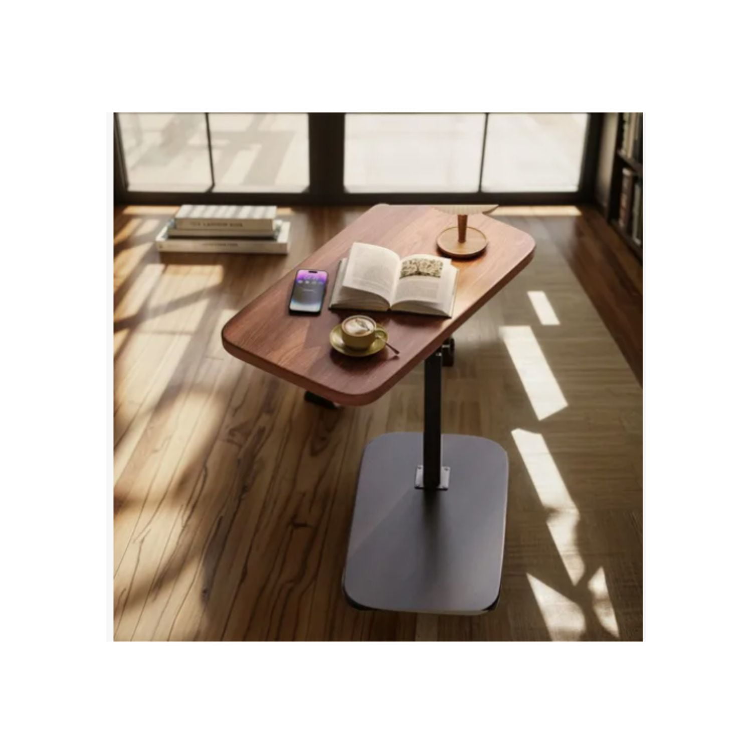 Genérico - Mesa Auxiliar En Forma De C De Altura Ajustable Giratoria