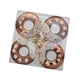 thumbnail image 3 of 4 piezas de adornos colgantes con forma de donut navideño, decoración navideña decorativa de 7 cm de diámetro para decoración de fiestas navideñas, Café, 3 of 5