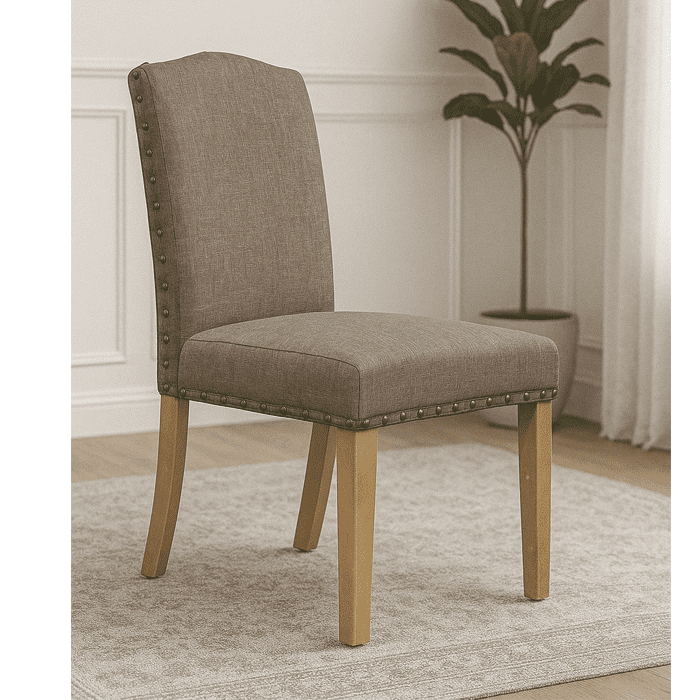 Muebles Santa Ana - Silla Tapizada Cafe Drag 2 Unidades