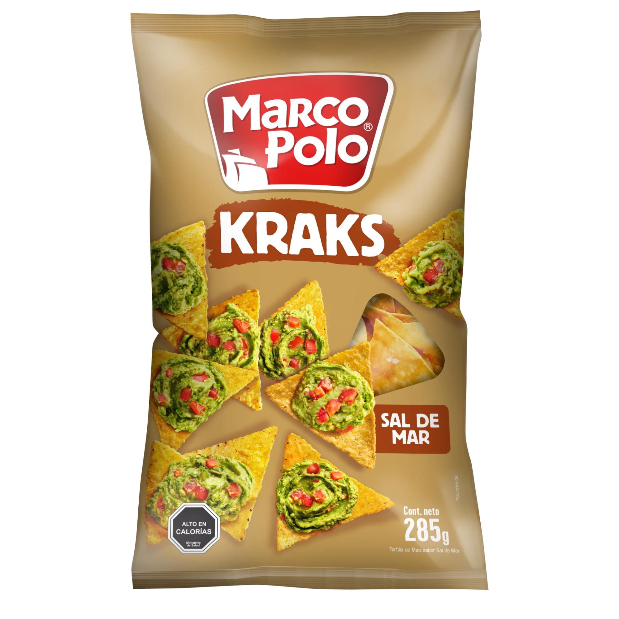 Tortillas Kraks Sal De Mar 285 g Marco Polo