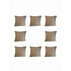 thumbnail image 2 of Pack de 8 Cojines Decorativos Cuadrille 45x45 cm Marrón Claro, 2 of 2