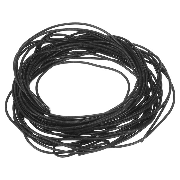 REGALWOVEN Tira de Sellado de Espuma de Silicona, Larga para Almacén Negro 1mm x 5.5 Metro
